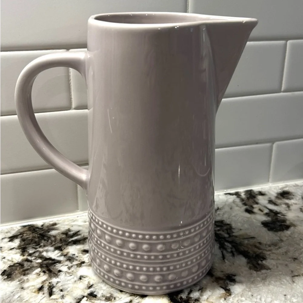 MatCeramica Lavender Pitcher Simple Design with Handle made in Portugal Ceramic
